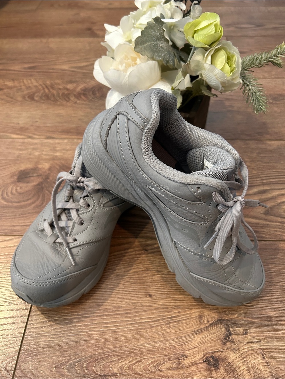 Saucony Gray Women's Walking Sneakers